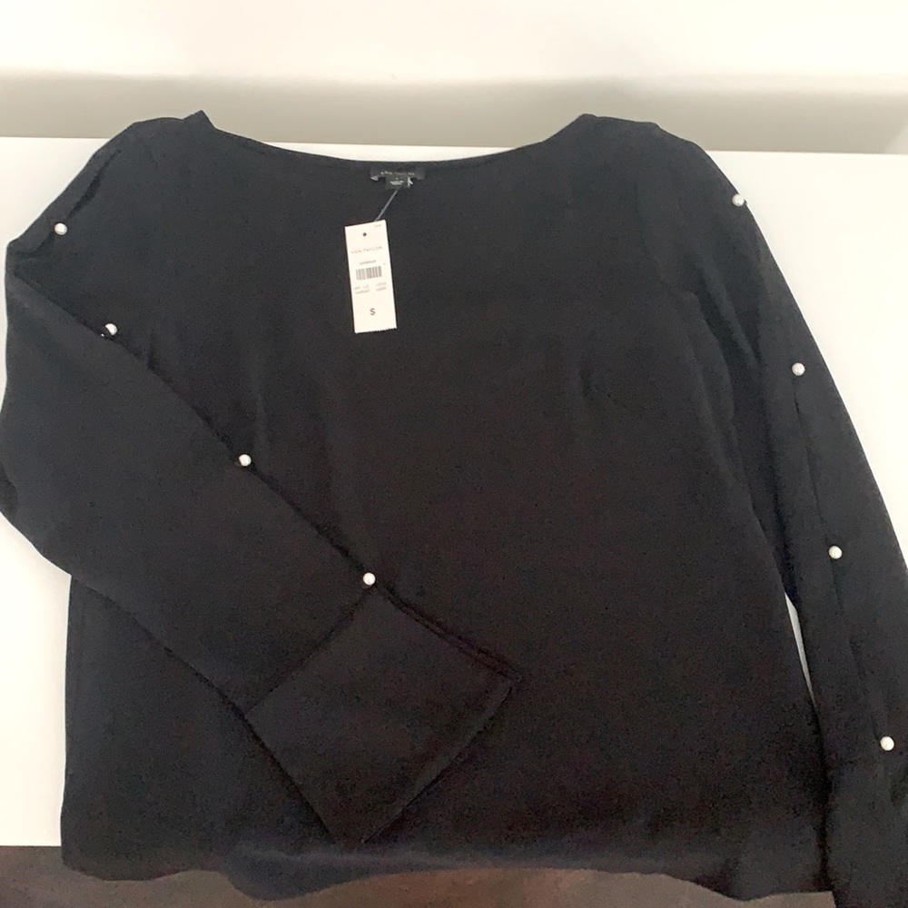 NWT: Ann Taylor Shirt with Pearl Sleeves